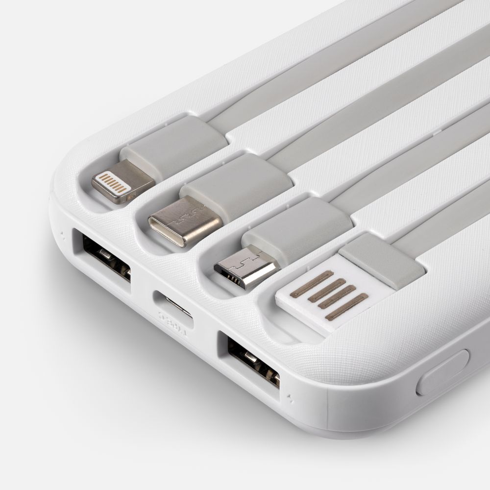 Аккумулятор Omni Qi 10000 мАч, ver.2, белый / Миниатюра WWW (1000)