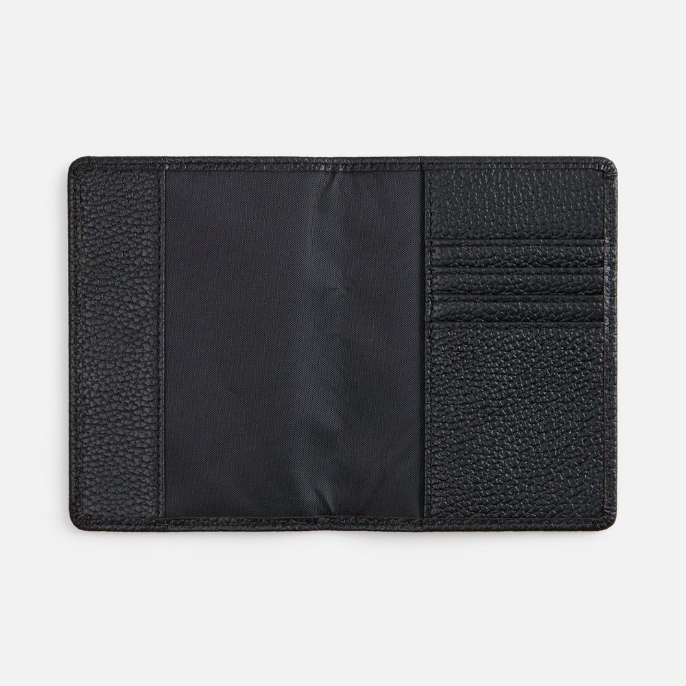 Обложка для паспорта Unison, черная / Миниатюра WWW (1000)