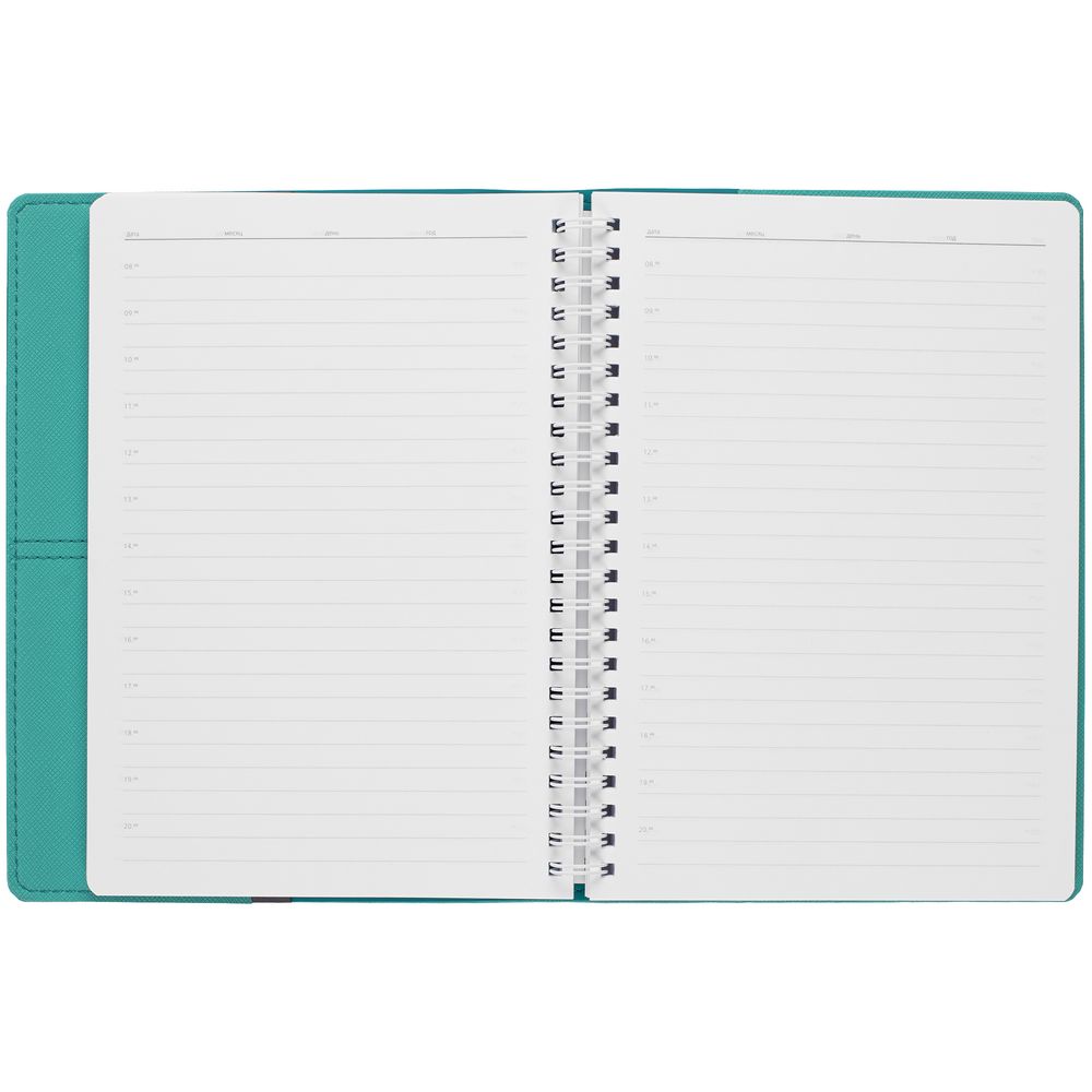 Ежедневник Spring Touch, недатированный, бирюзовый / Миниатюра WWW (1000)