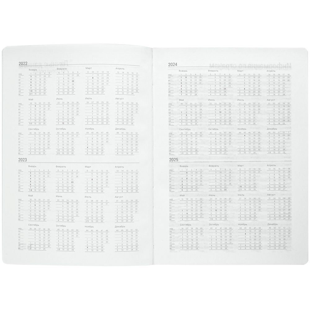 Ежедневник Factor ver.1, недатированный, оранжевый / Миниатюра WWW (1000)