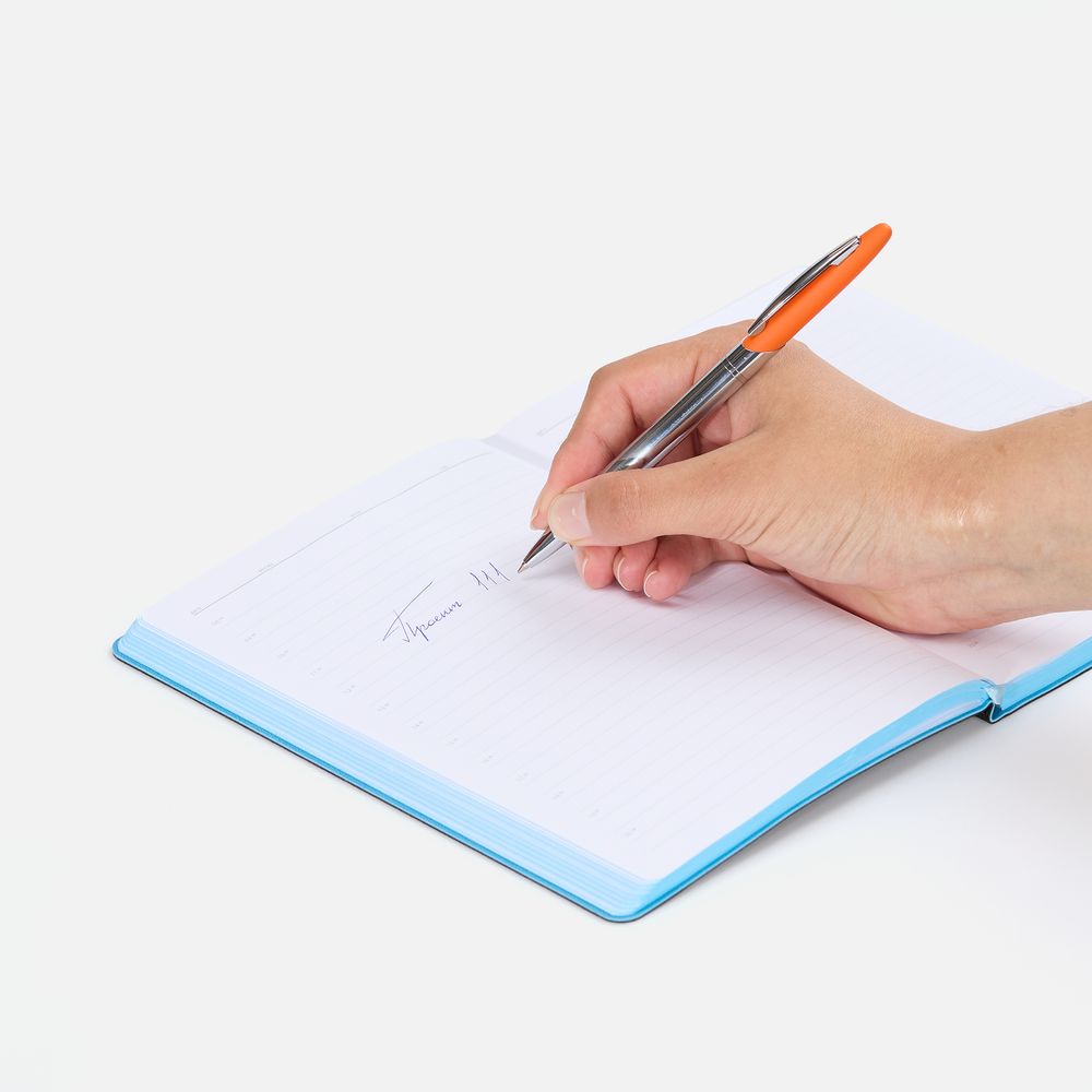 Ручка шариковая Dagger Soft Touch, оранжевая / Миниатюра WWW (1000)