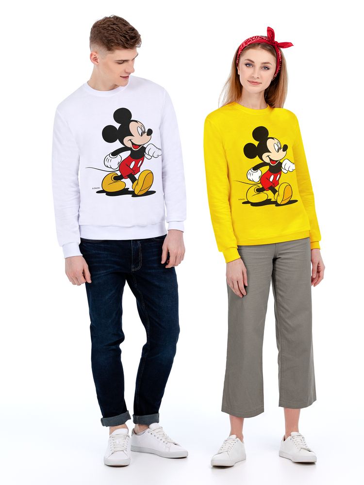 Толстовка «Микки Маус. Easygoing», желтая / Миниатюра WWW (1000)