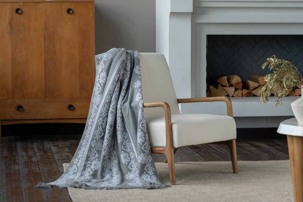 Плед Onego, серый / Миниатюра WWW (1000)