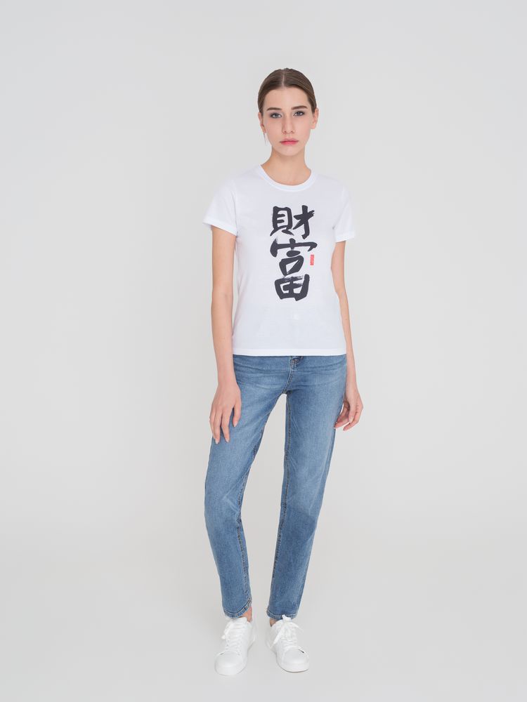 Футболка женская «Вечные ценности. Богатство», белая / Миниатюра WWW (1000)