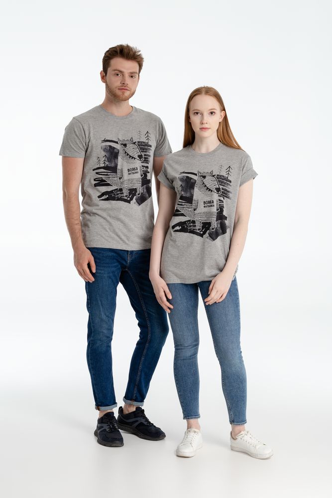 Футболка женская «Волка футболка», серый меланж / Миниатюра WWW (1000)