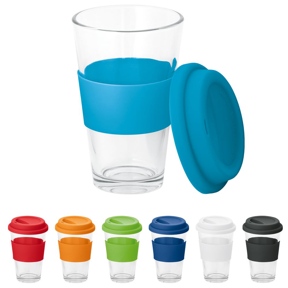 Стакан с крышкой Barty, черный / Миниатюра WWW (1000)