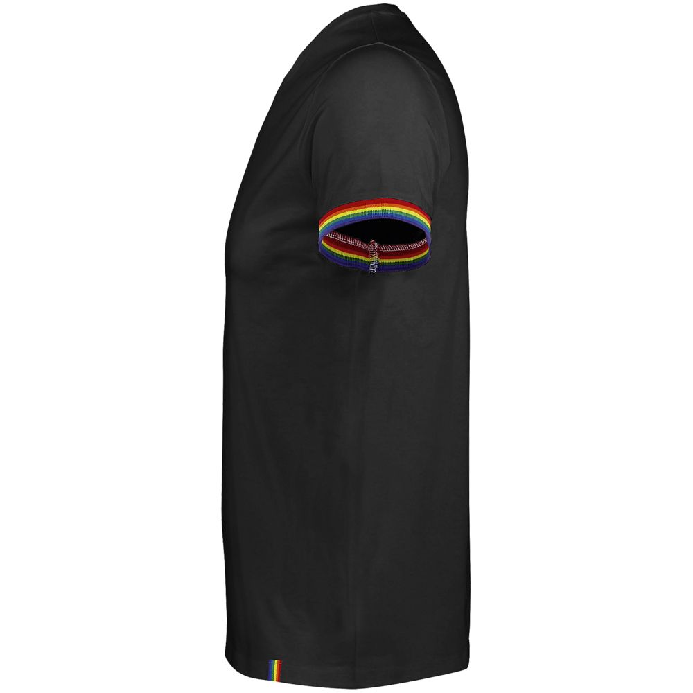 Футболка мужская Rainbow Men, черная с многоцветным / Миниатюра WWW (1000)