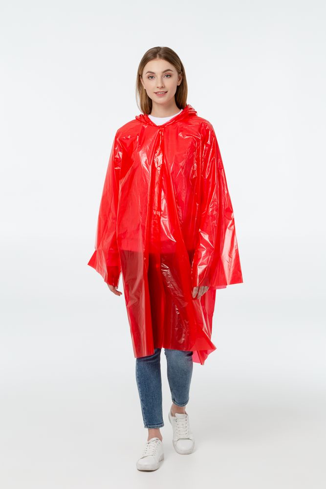 Дождевик-плащ BrightWay, красный / Миниатюра WWW (1000)