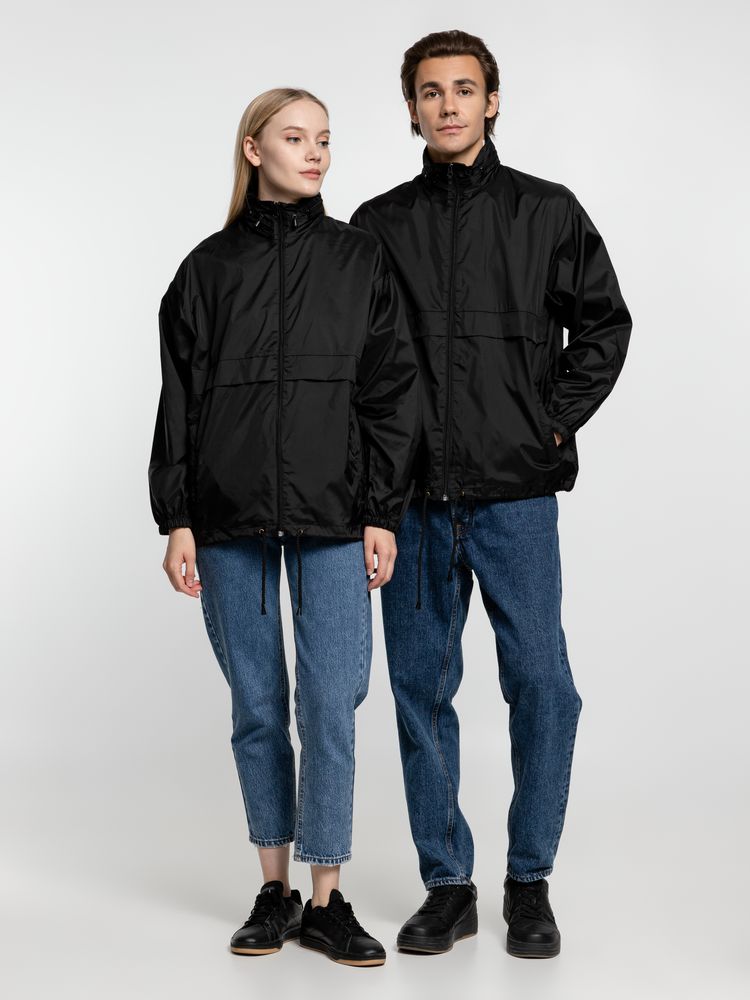 Ветровка из нейлона Surf 210, черная / Миниатюра WWW (1000)