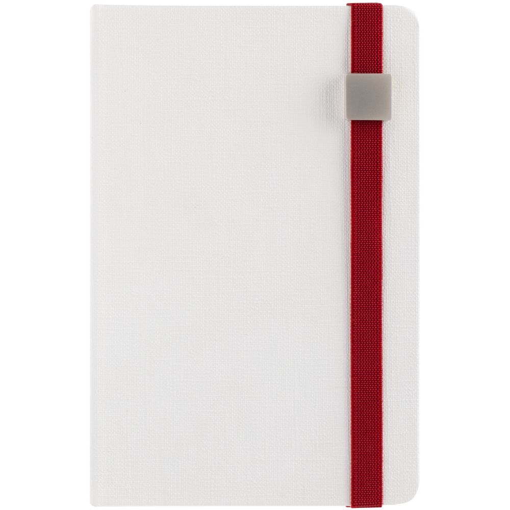 Блокнот Tex Metal, недатированный, белый с красным / Миниатюра WWW (1000)