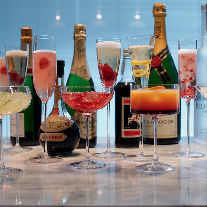 Набор из 4 бокалов для шампанского LuLu Flute / Миниатюра WWW (1000)