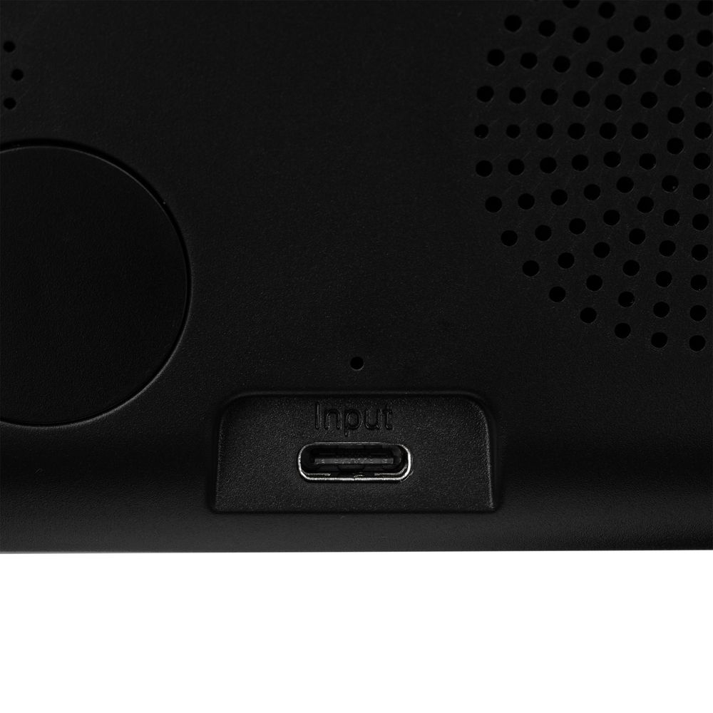 Станция беспроводной зарядки с часами Electron, ver. 2, черная / Миниатюра WWW (1000)