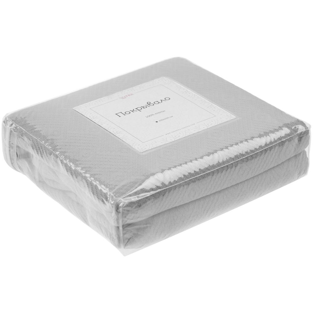 Покрывало Attic, светло-серое / Миниатюра WWW (1000)