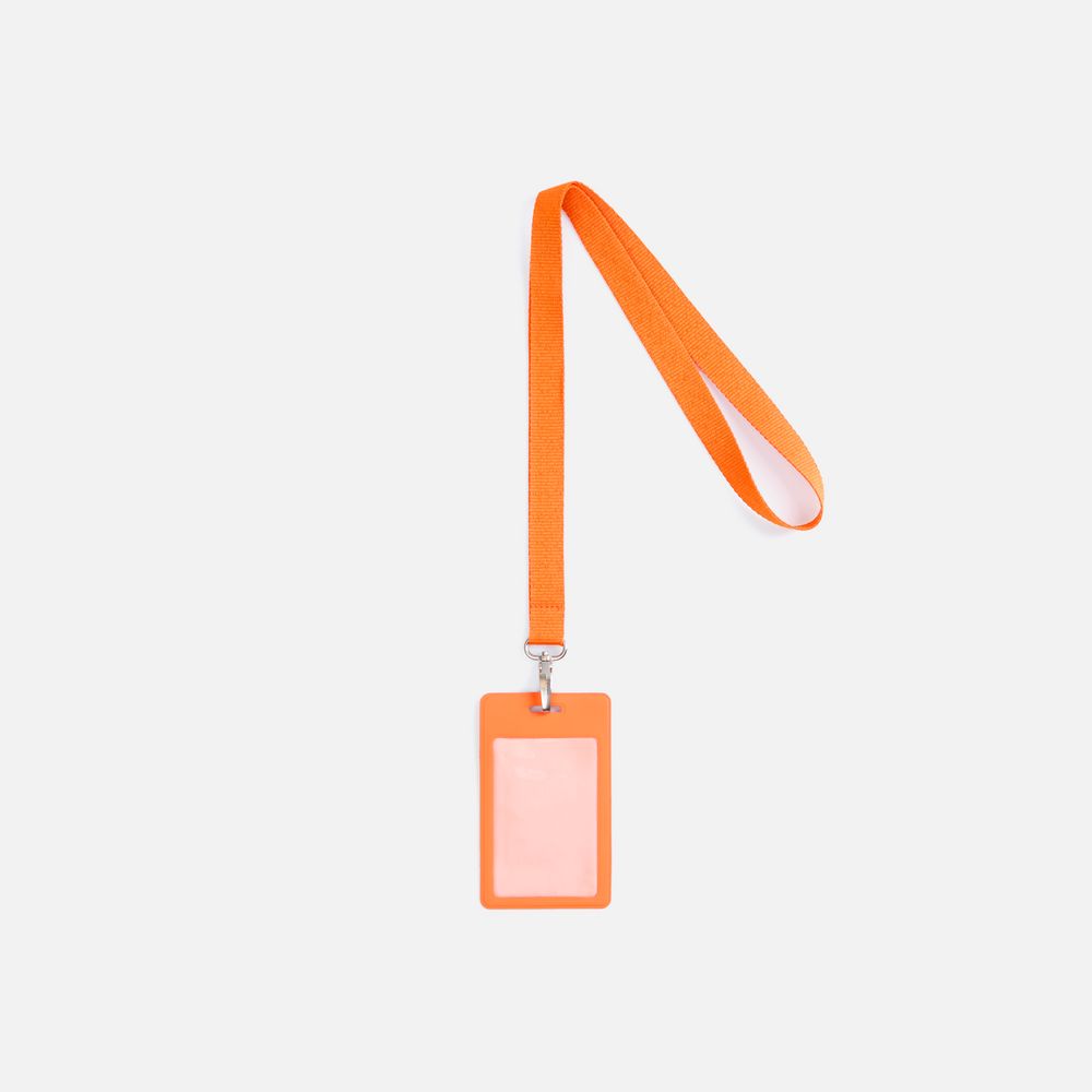 Лента для бейджа Pin, оранжевая / Миниатюра WWW (1000)