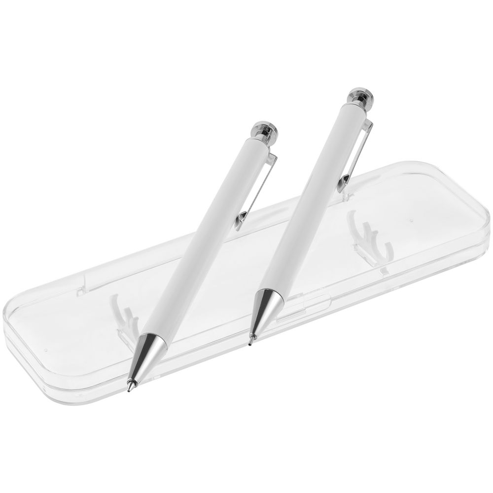 Набор Attribute: ручка и карандаш, белый / Миниатюра WWW (1000)