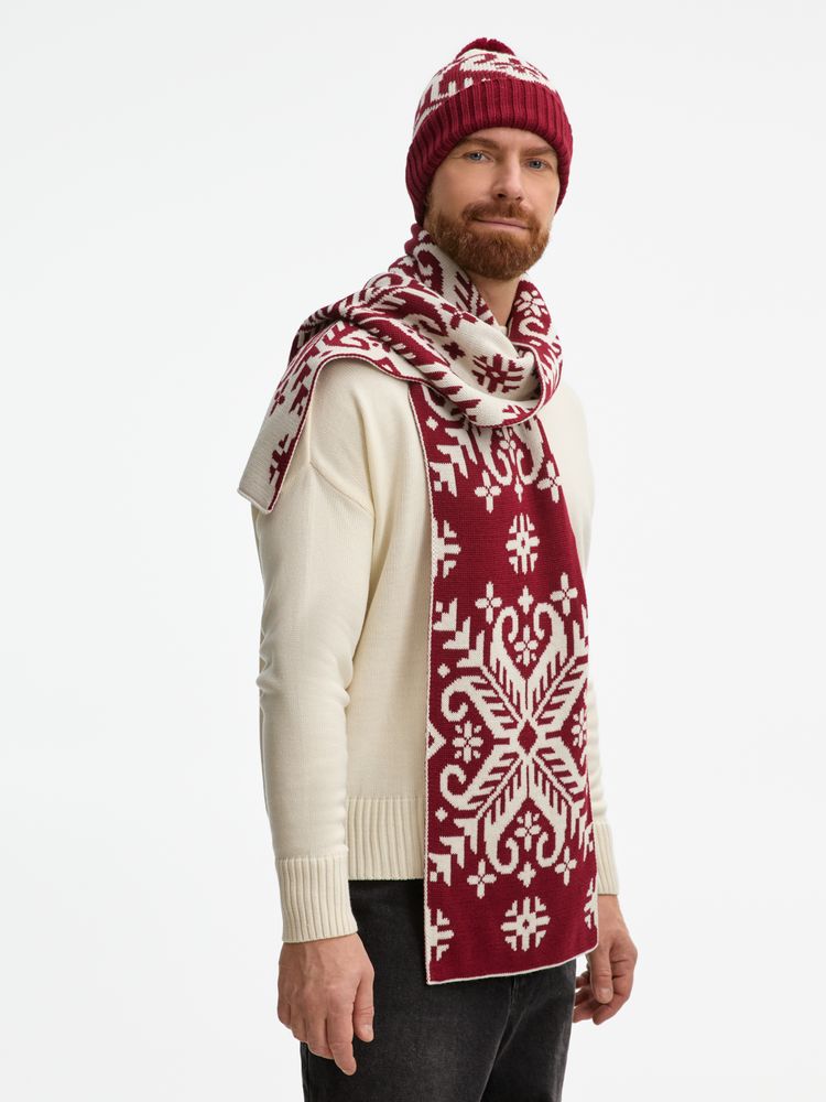Шарф Wintertude L, красный с белым / Миниатюра WWW (1000)