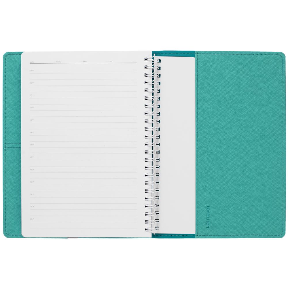 Ежедневник Spring Touch, недатированный, бирюзовый / Миниатюра WWW (1000)