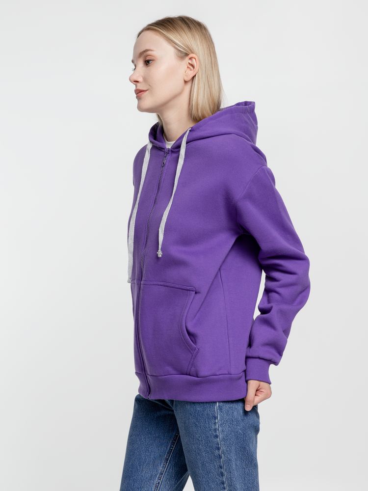 Толстовка на молнии с капюшоном Siverga Heavy, фиолетовая / Миниатюра WWW (1000)