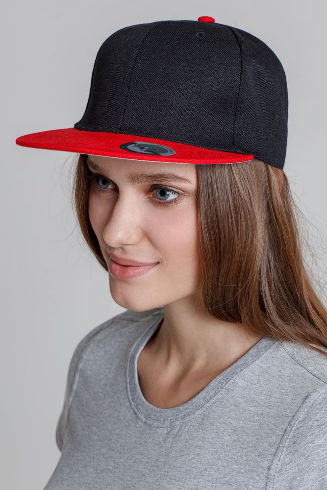 Бейсболка Ben Hope с прямым козырьком, черная с синим / Миниатюра WWW (1000)