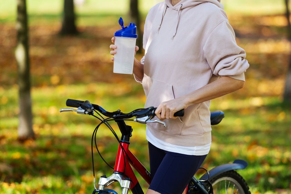 Спортивный шейкер Jump Street, синий / Миниатюра WWW (1000)