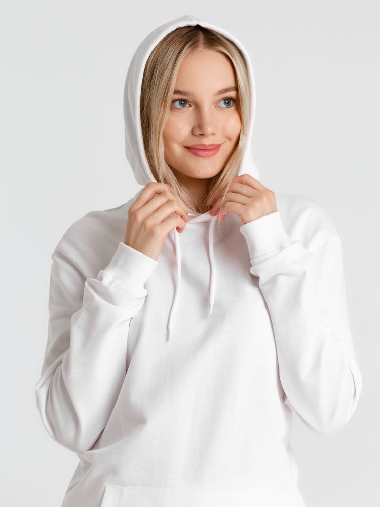 Толстовка с капюшоном унисекс Hoodie, белая / Миниатюра WWW (1000)