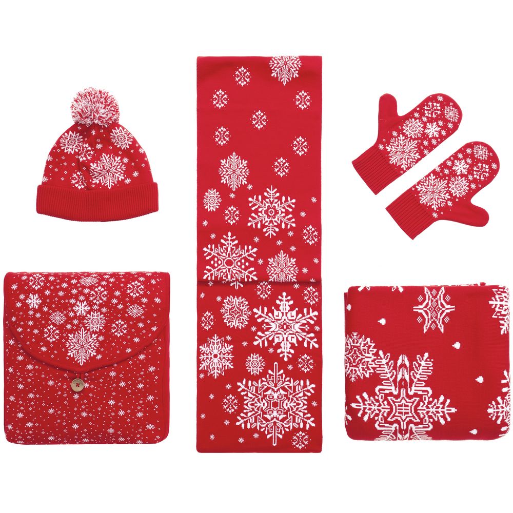 Шарф Snow Fairy, красный / Миниатюра WWW (1000)