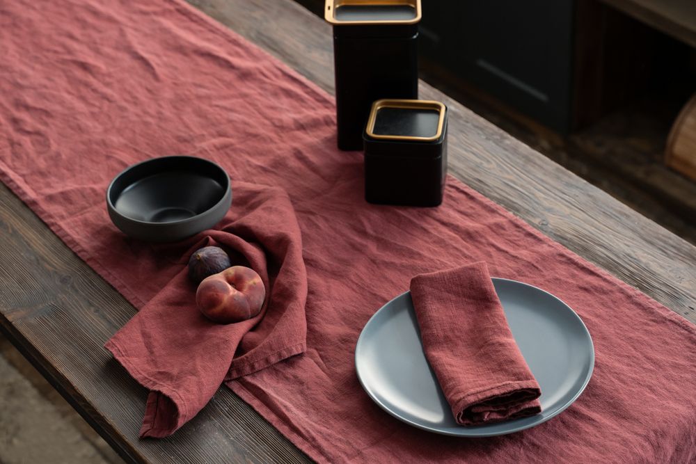 Дорожка сервировочная Fine Line, синяя / Миниатюра WWW (1000)