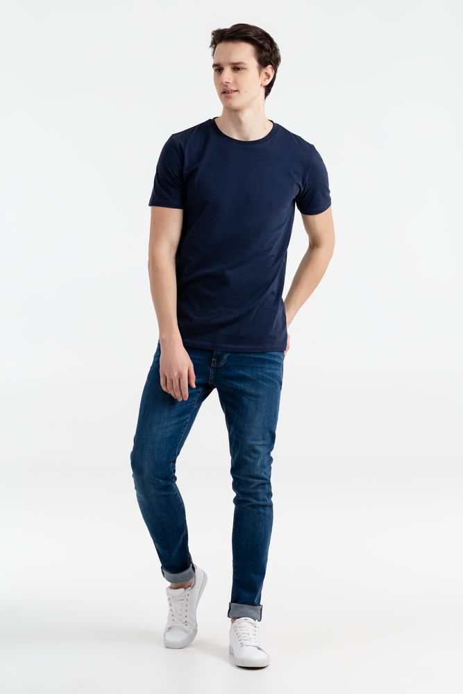 Футболка мужская T-bolka Stretch Light, темно-синяя (navy) / Миниатюра WWW (1000)