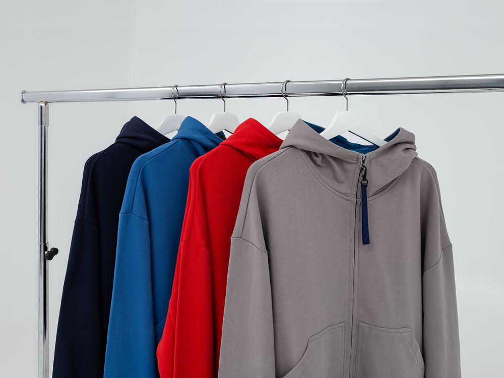 Толстовка унисекс Kosmos 1.0, синяя / Миниатюра WWW (1000)