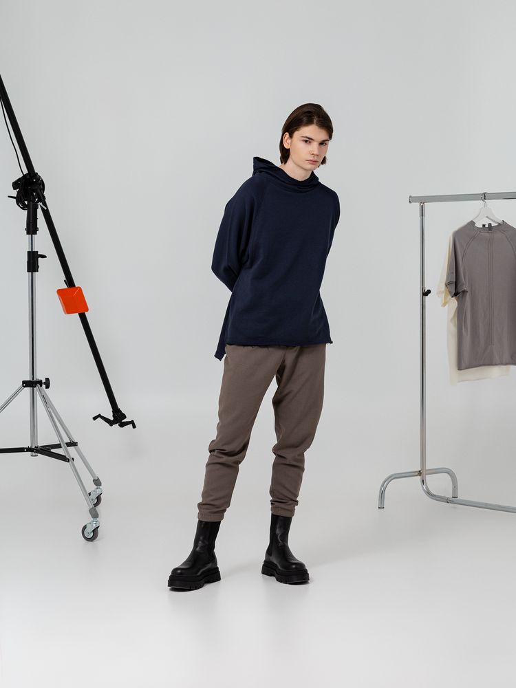 Худи унисекс Vozduh 1.0, темно-синее / Миниатюра WWW (1000)