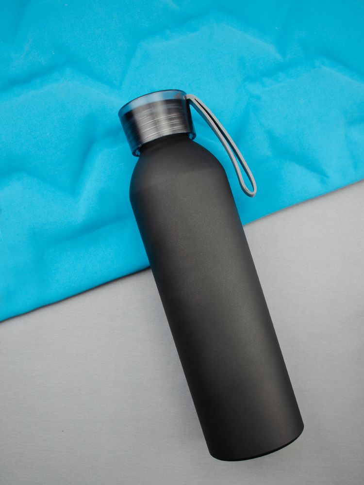 Спортивная бутылка для воды Rio, черная / Миниатюра WWW (1000)