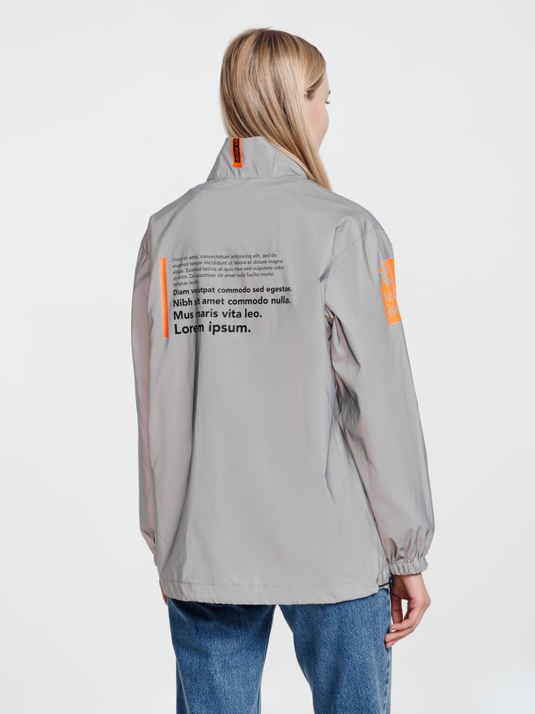 Ветровка Manifest из светоотражающей ткани, серая / Миниатюра WWW (1000)