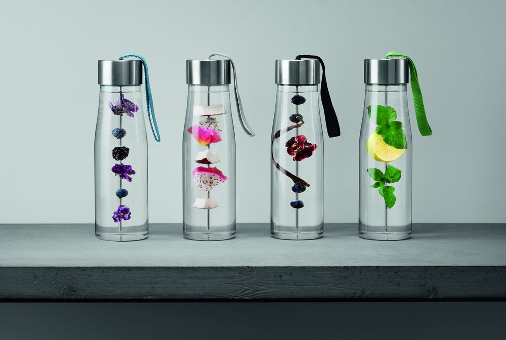 Бутылка для воды MyFlavour, черная / Миниатюра WWW (1000)