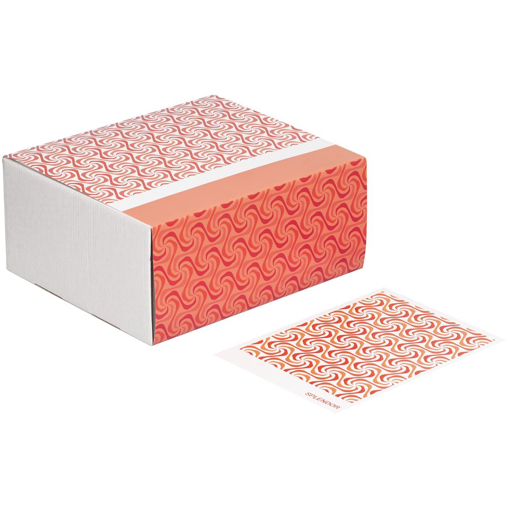 Набор для упаковки подарка Adorno, белый с красным / Миниатюра WWW (1000)