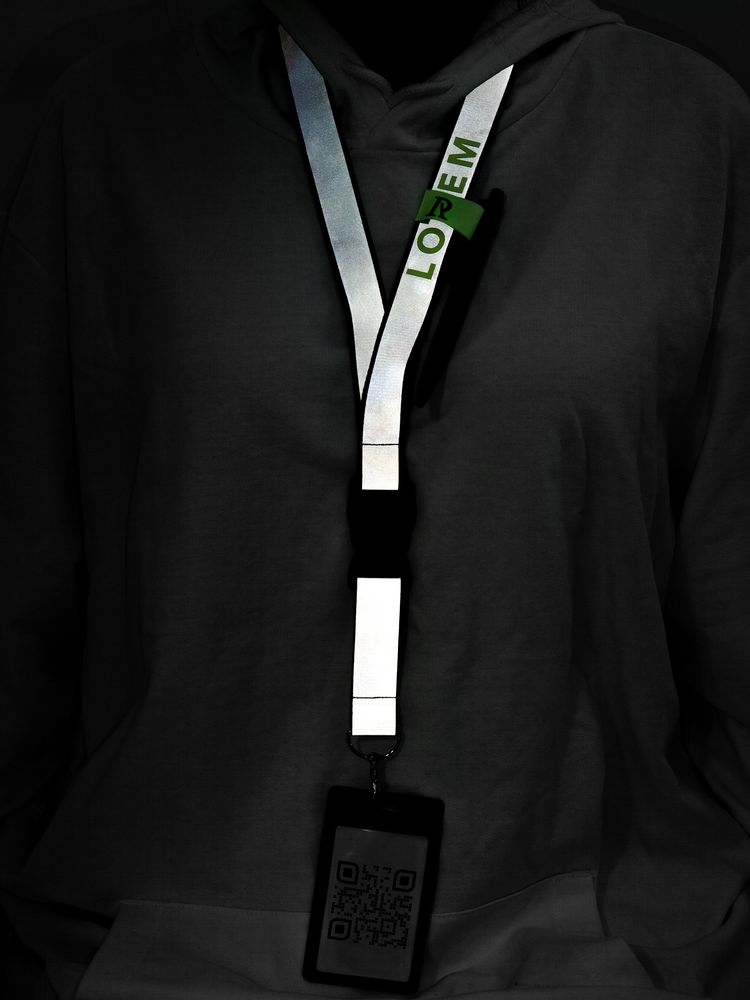 Лента светоотражающая Interlevel, зеленая с серым / Миниатюра WWW (1000)