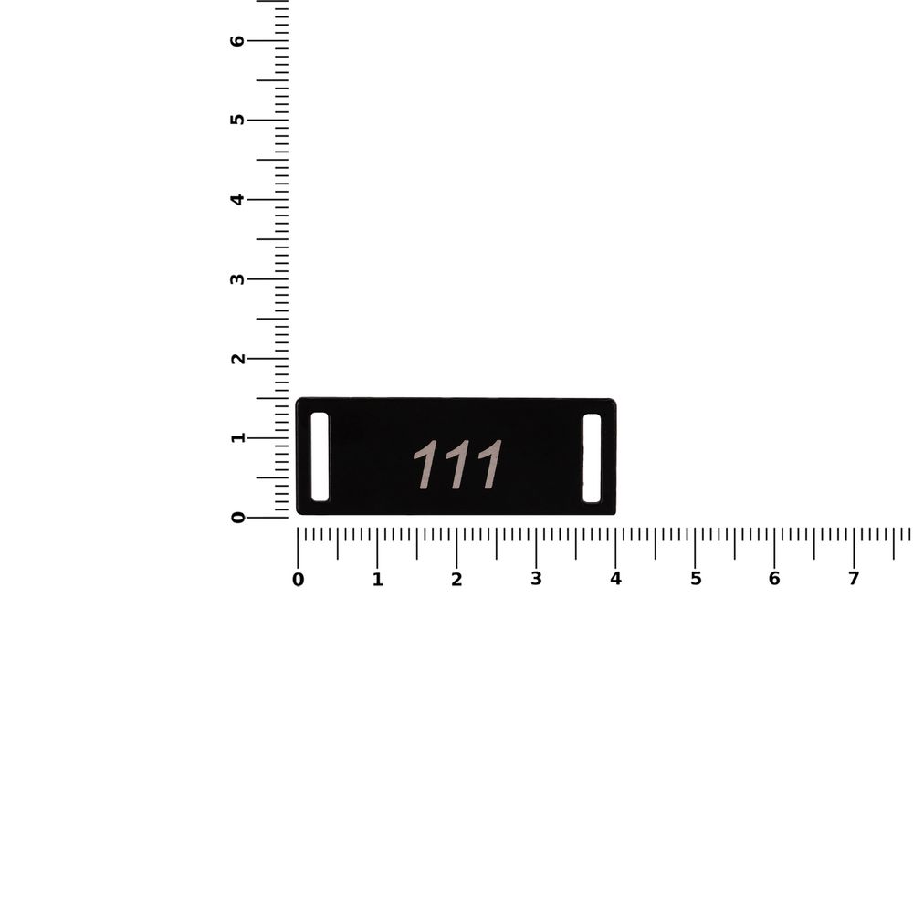 Шильдик металлический Kova, черный / Миниатюра WWW (1000)