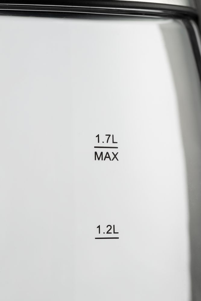 Электрический чайник Lumimore, стеклянный, серебристо-черный / Миниатюра WWW (1000)