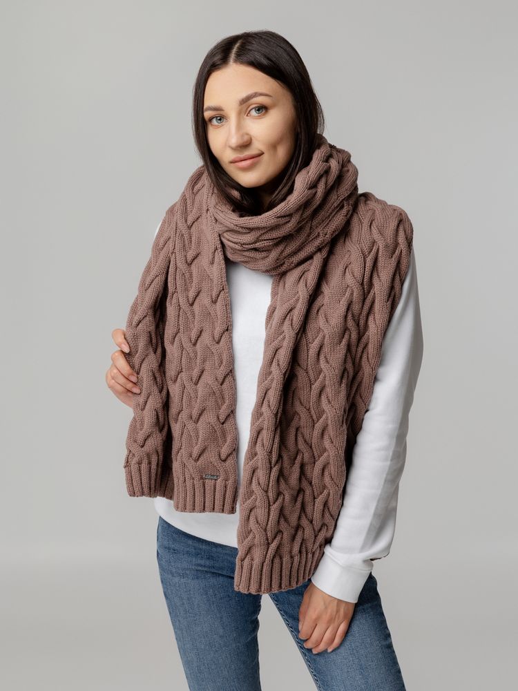 Шарф Loren, коричневый / Миниатюра WWW (1000)