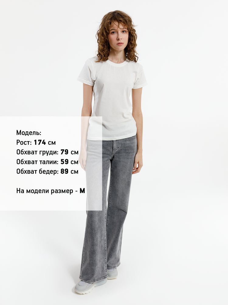 Футболка женская T-bolka Lady, белая (теплый оттенок) / Миниатюра модельного (1000)