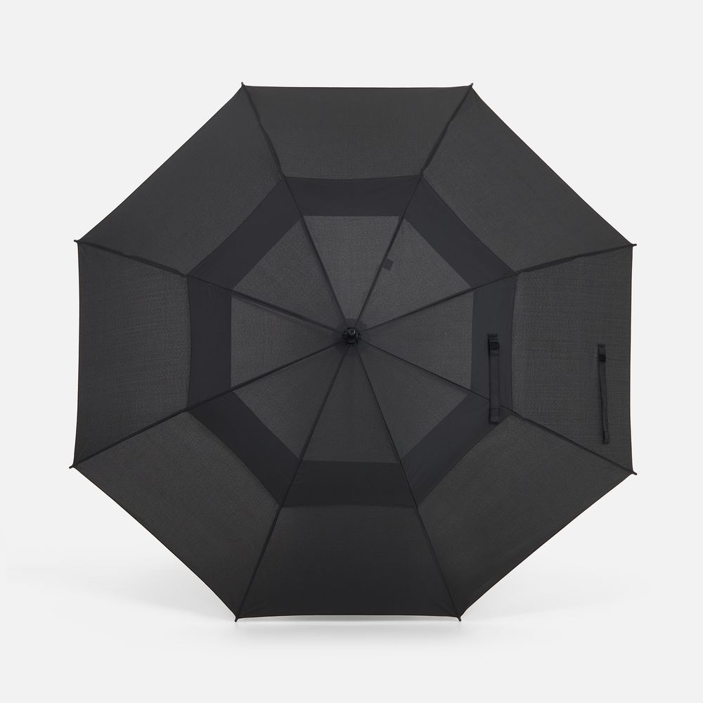 Зонт-трость Dome Double, черный / Миниатюра WWW (1000)