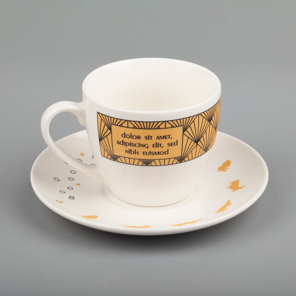 Чайная пара Mansion, ver.2, малая / Миниатюра нанесения (1000)