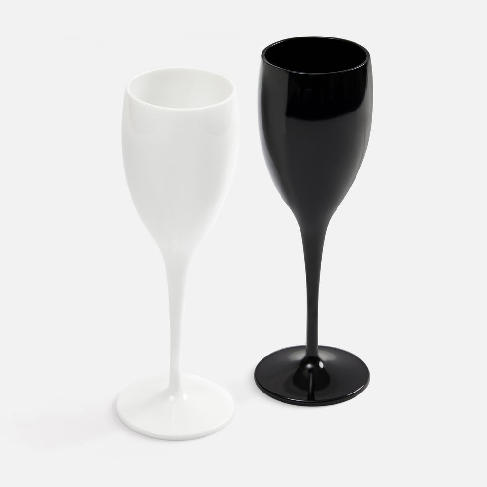 Бокал для шампанского Empresa, белый / Миниатюра WWW (1000)