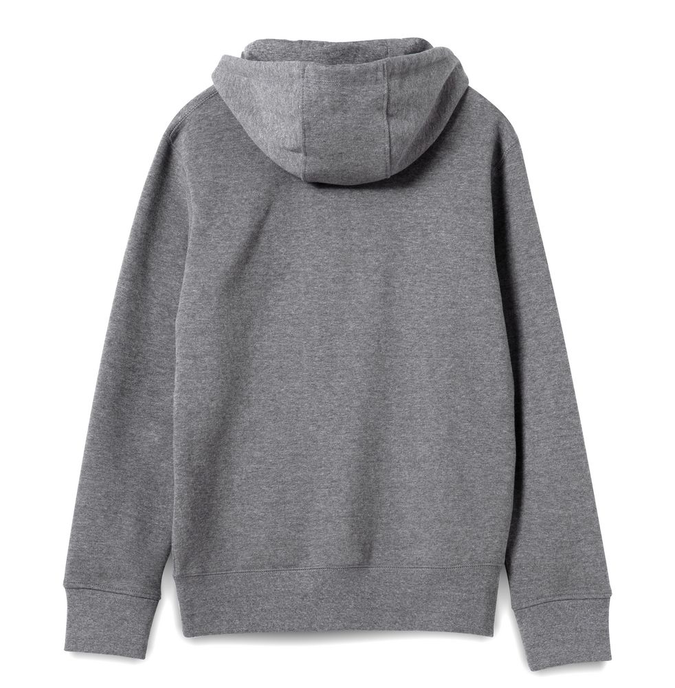 Толстовка с капюшоном на молнии унисекс King, темно-серый меланж / Миниатюра WWW (1000)