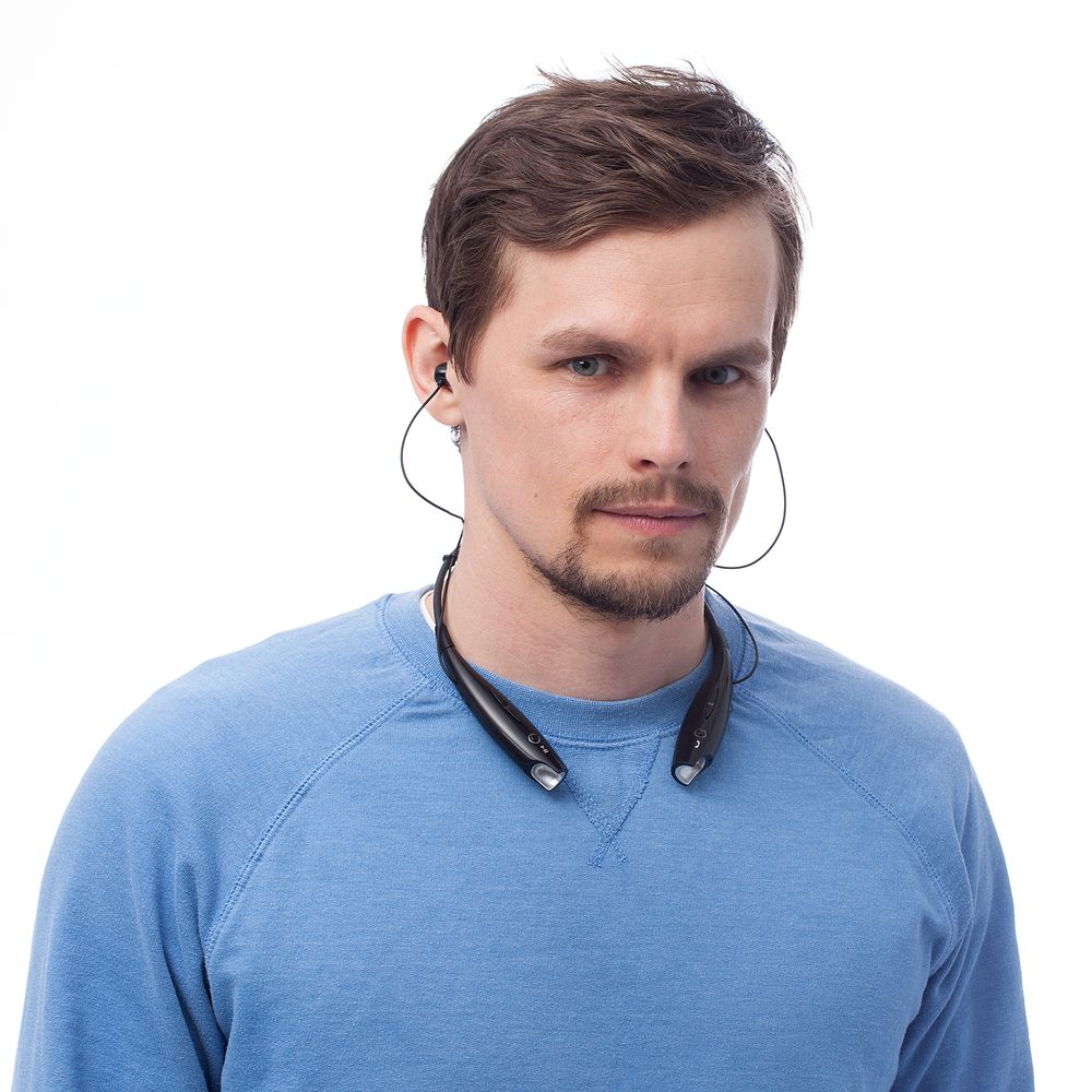 Bluetooth наушники stereoBand, черные / Миниатюра WWW (1000)