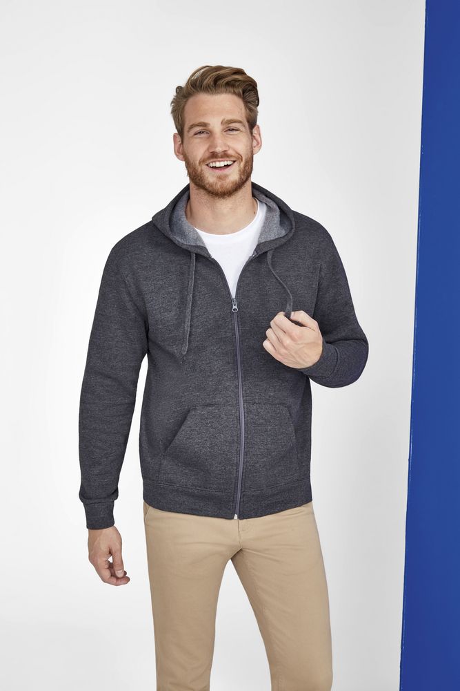 Толстовка унисекс Stone, серый меланж / Миниатюра WWW (1000)