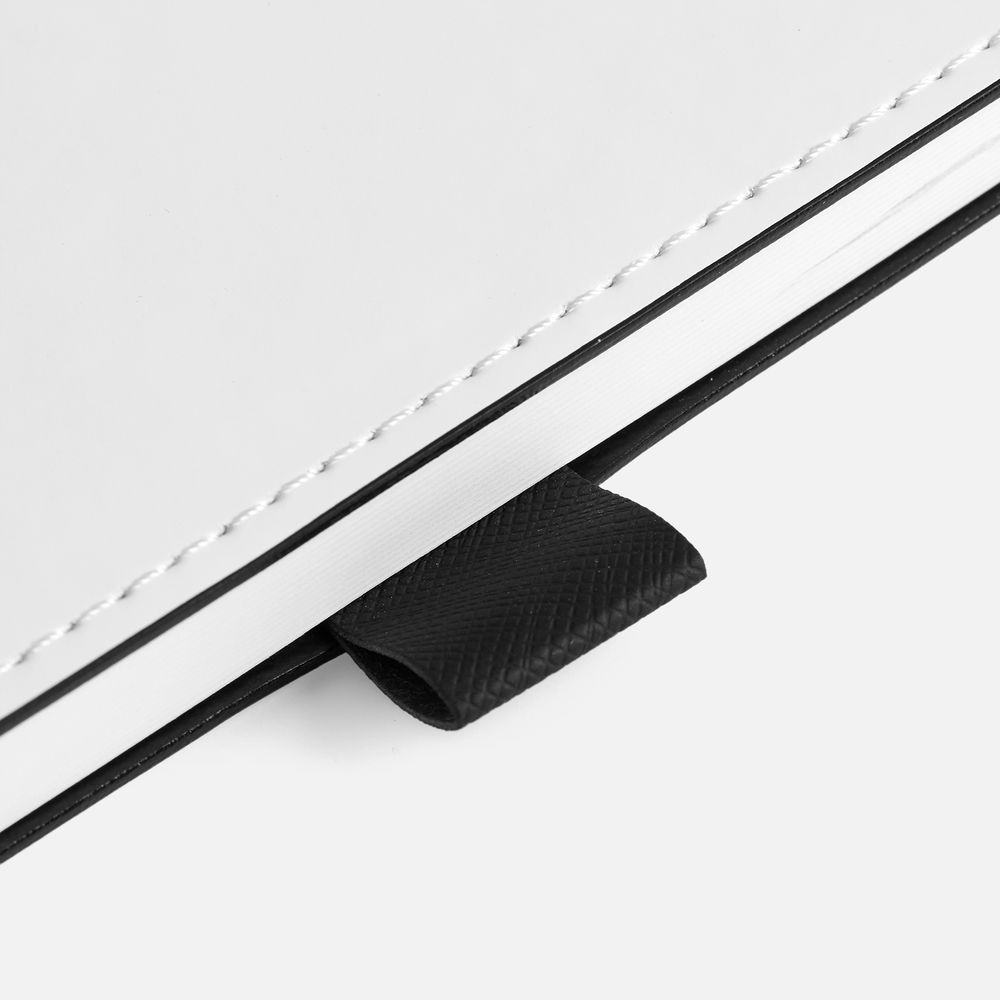 Ежедневник White Shall, недатированный, бело-черный / Миниатюра WWW (1000)