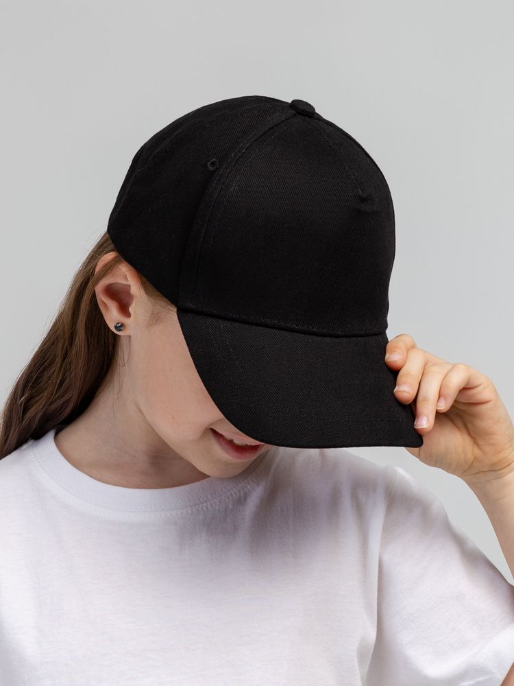 Бейсболка детская Standard Kids, черная / Миниатюра WWW (1000)