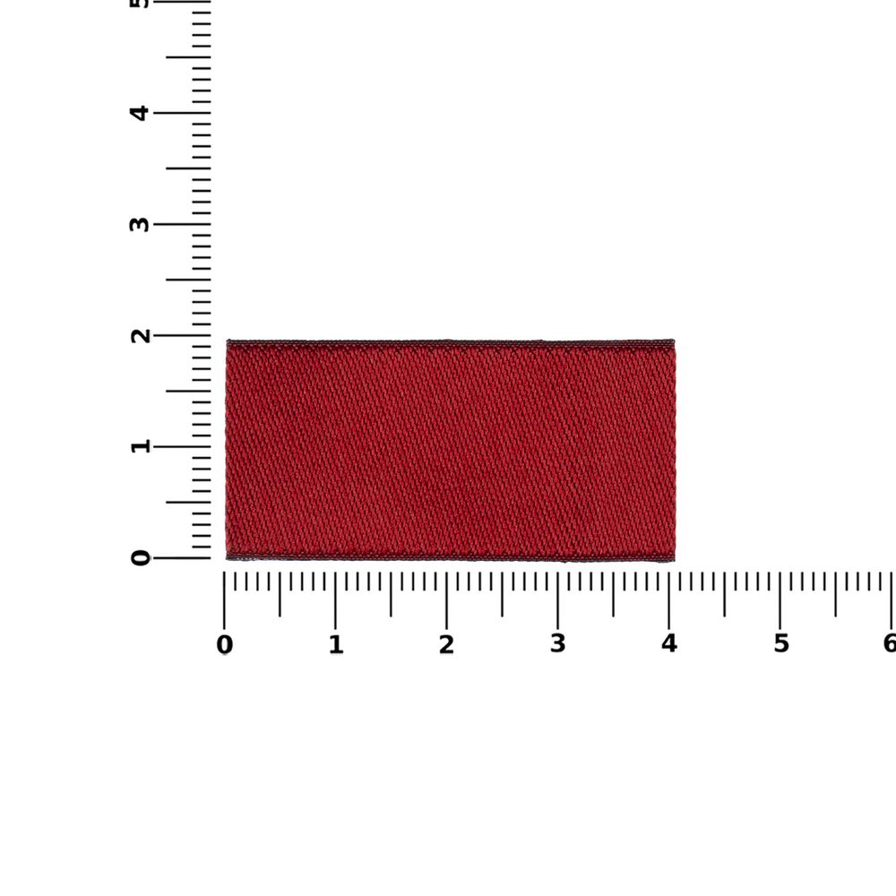 Лейбл тканевый Epsilon, XXS, бордовый / Миниатюра WWW (1000)