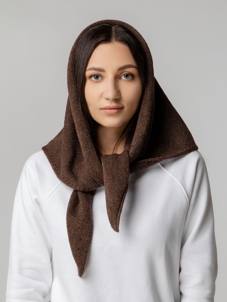 Косынка Dalia, темно-коричневая / Миниатюра WWW (1000)