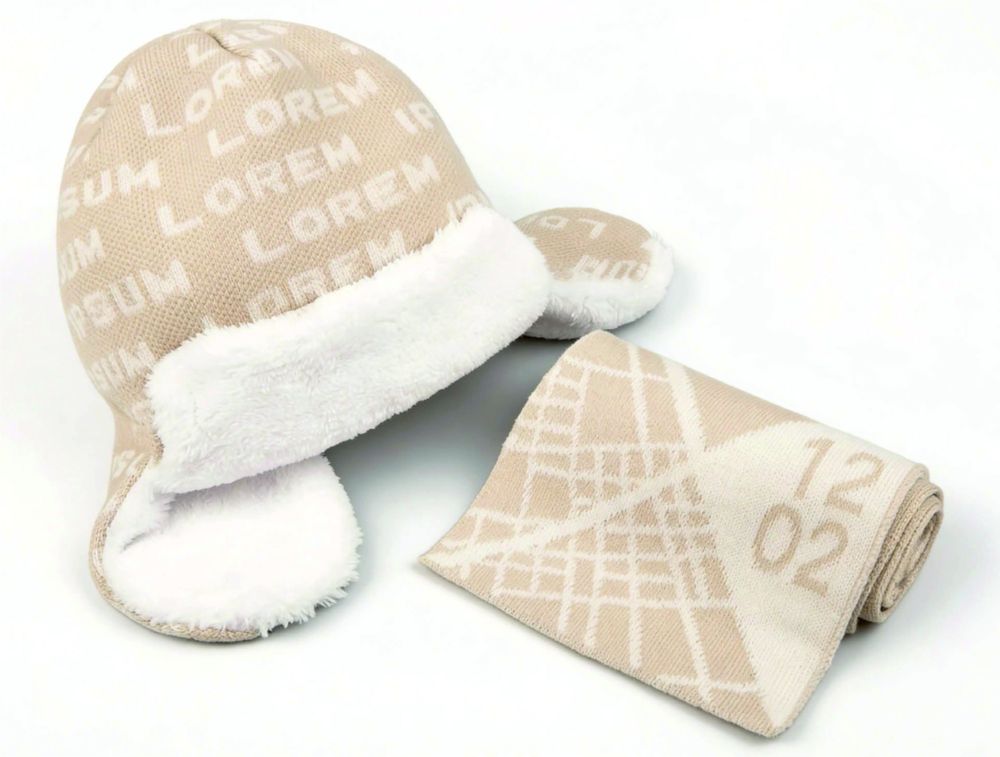 Шарф на заказ Tricksy Rand, M, полушерсть / Миниатюра WWW (1000)